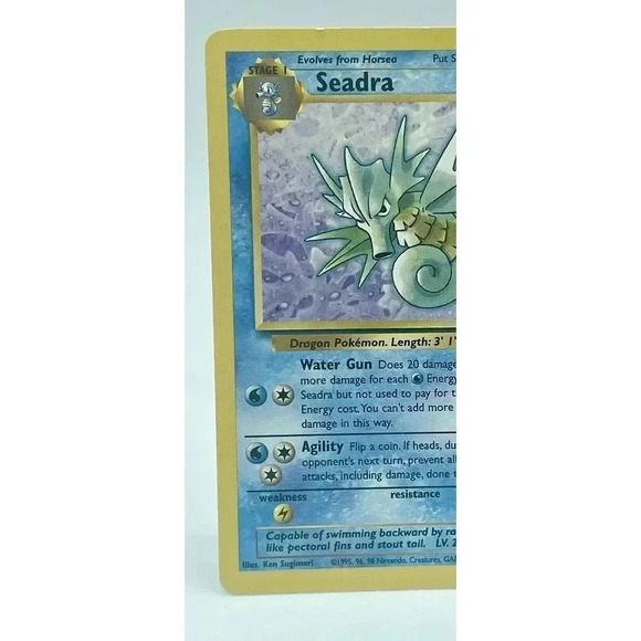 Seadra 42/62 Fossil Set Uncommon Non Holo Pokemon Original WOTC Vintage 1999 NM - Picture 2 of 6